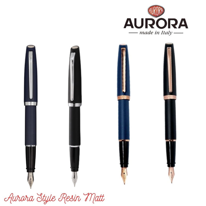 Aurora Style Matt Resin Fountain Pen