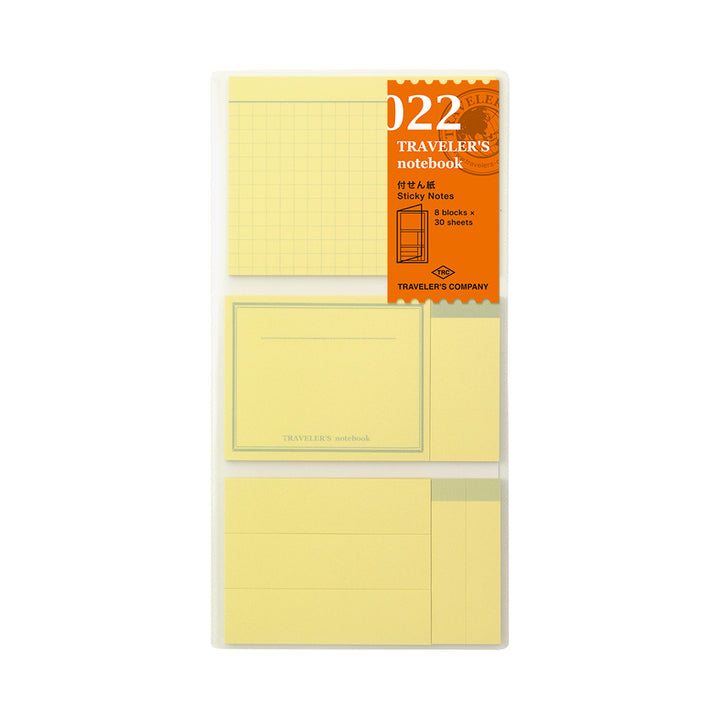 Traveler's Company Notebook Refill 022 Sticky Memo Pad - A5-