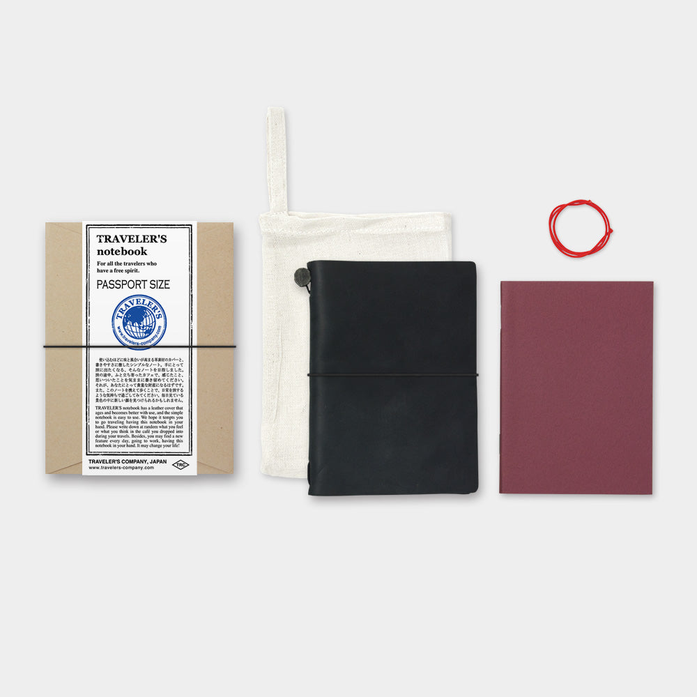 Traveler's Company Notebook - Passport Size Black