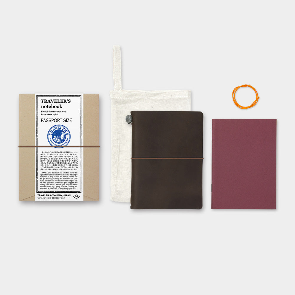 Traveler's Company Notebook - Passport Size Brown