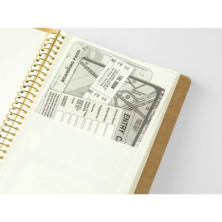 Traveler's Company TRC Spiral Ring Notebook Paper Pocket - A5 Slim