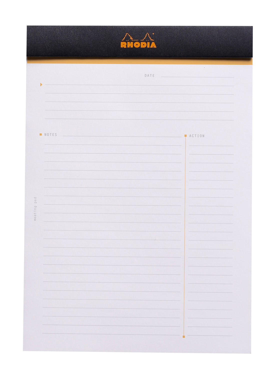 Rhodia Basics Stapled Pre-Printed Meeting Notepad - A4+