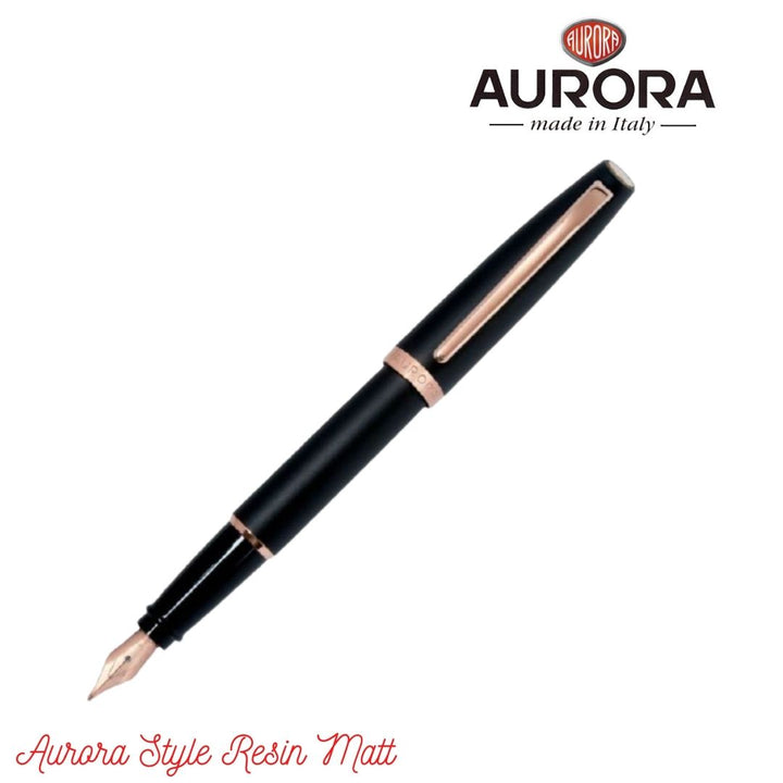 Aurora Style Matt Resin Fountain Pen