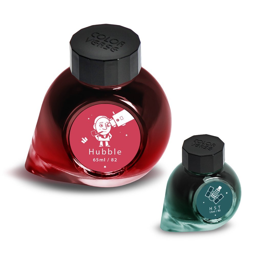 Colorverse Ink - Season 7 - Eye On The Universe - Hubble (65ml) and HST (15ml)- 2 Bottle Set, Dye-based, Nontoxic