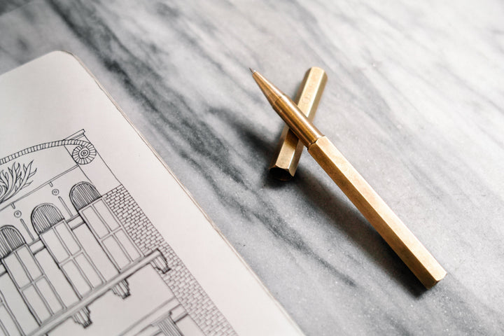 YSTUDIO Classic Revolve Roller Pen - Brass