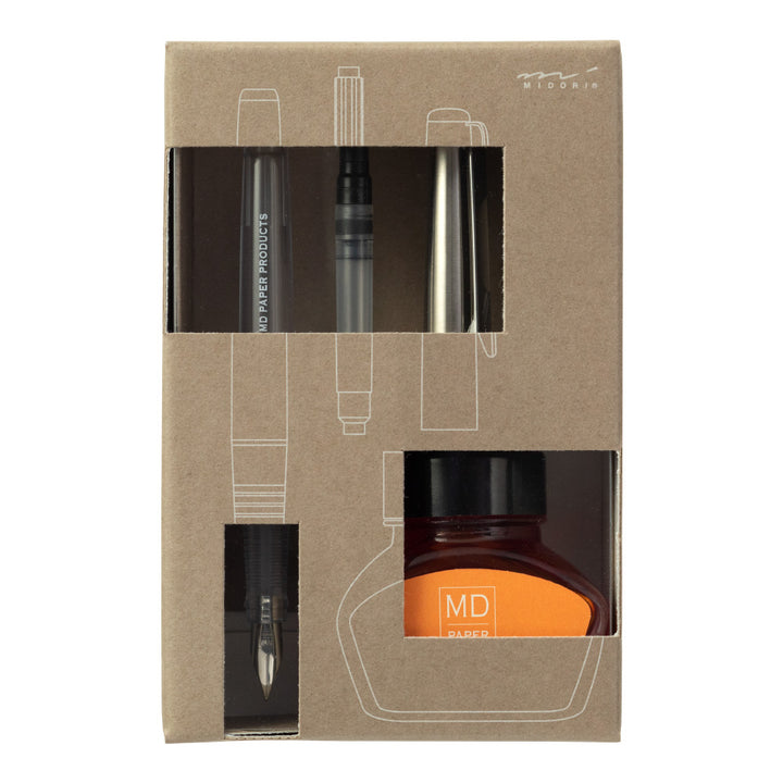 MD Limited Edition Fountain Pen with Orange Bottled Ink