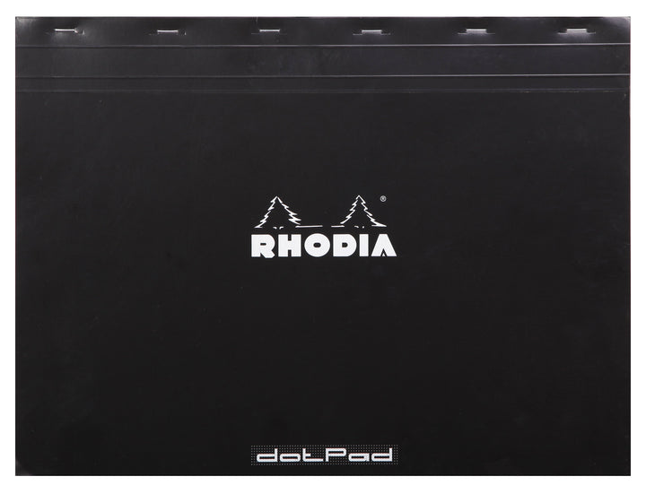 Rhodia Basics Black Stapled Dot Pad - A3