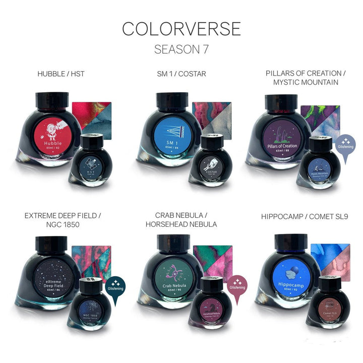 Colorverse Ink - Season 7 - Eye On The Universe - Hubble (65ml) and HST (15ml)- 2 Bottle Set, Dye-based, Nontoxic