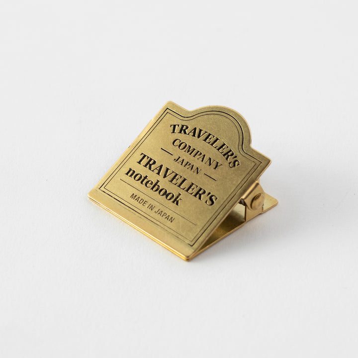 Traveler's Company Brass Clip TRC Logo