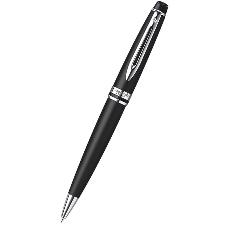 Waterman Expert Matt Black Chrome Trims Ballpoint Pen