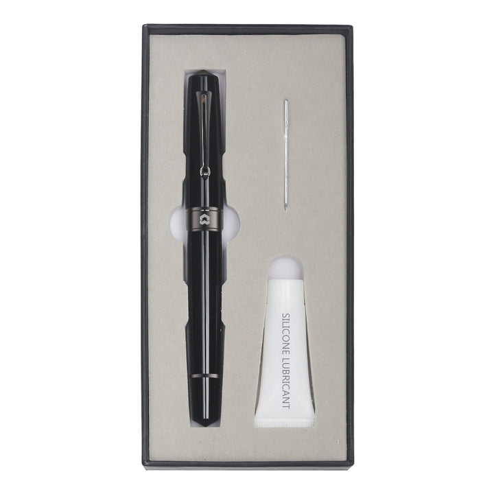 Arista One Classic Shinny Black Titanium Trims Fountain Pen