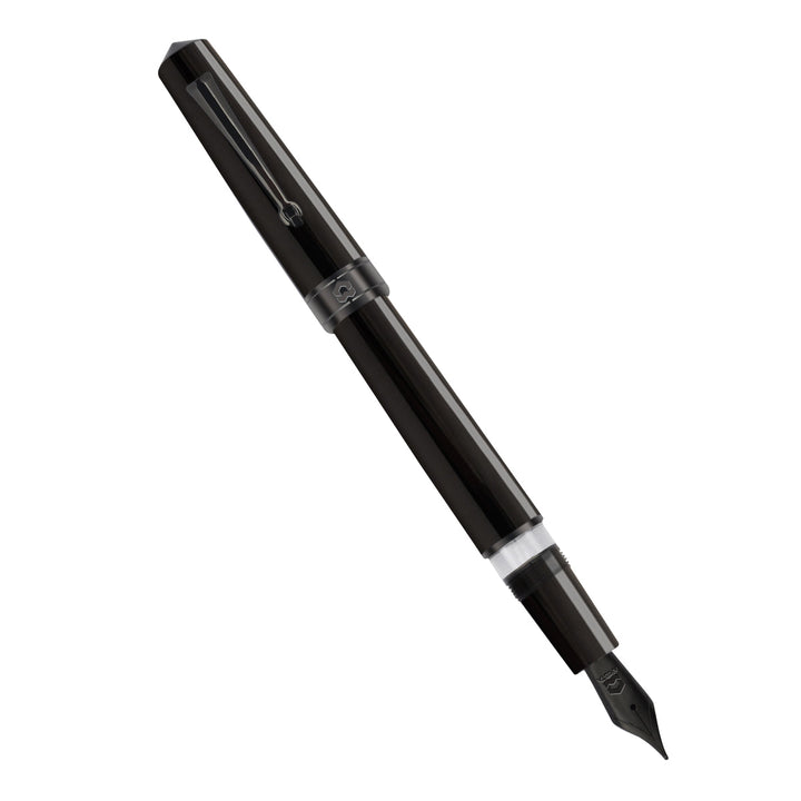 Arista One Classic Shinny Black Titanium Trims Fountain Pen