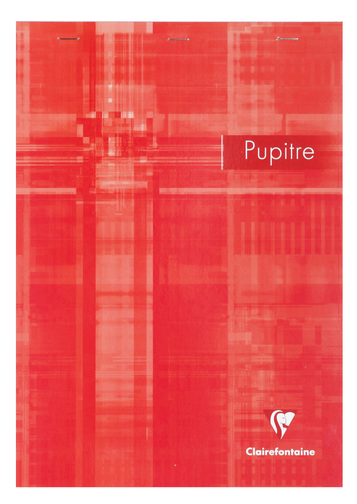 Clairefontaine Pupitre Stapled Line + Margin Ruled Notepad - A4