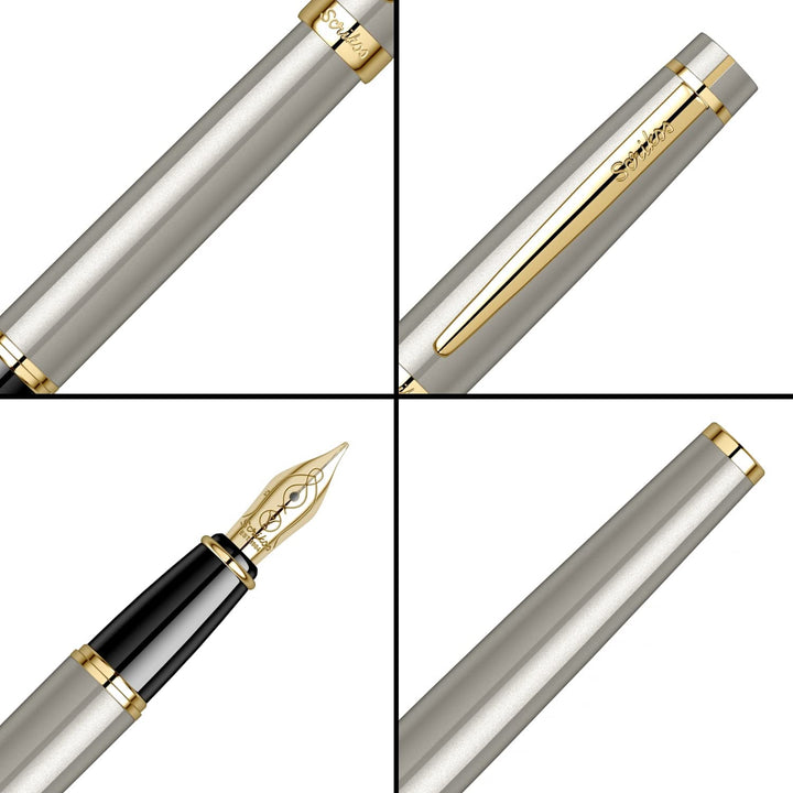 Scrikss | Honour 38 | Fountain Pen | Satin Gold-GT