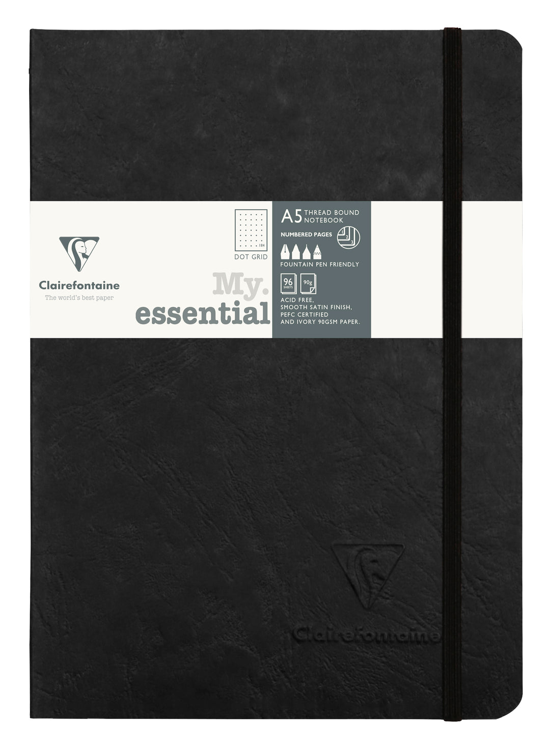 Clairefontaine Age Bag My Essentials Dot Ruled Threadbound Notebook - A5