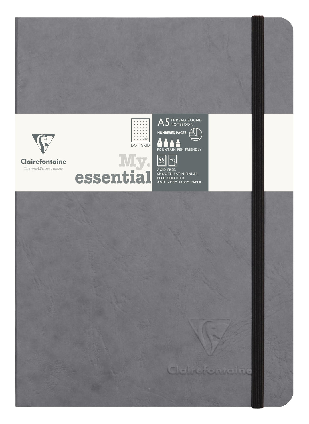 Clairefontaine Age Bag My Essentials Dot Ruled Threadbound Notebook - A5