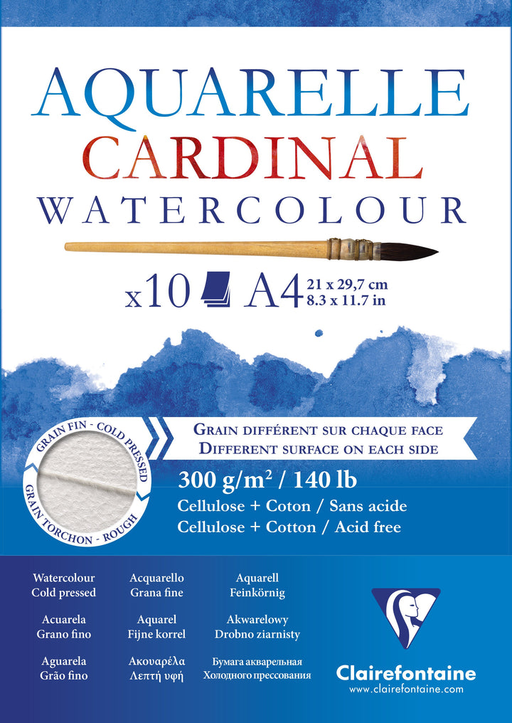 Clairefontaine Fine Art Cardinal Cellulose + Cotton 300g Paper