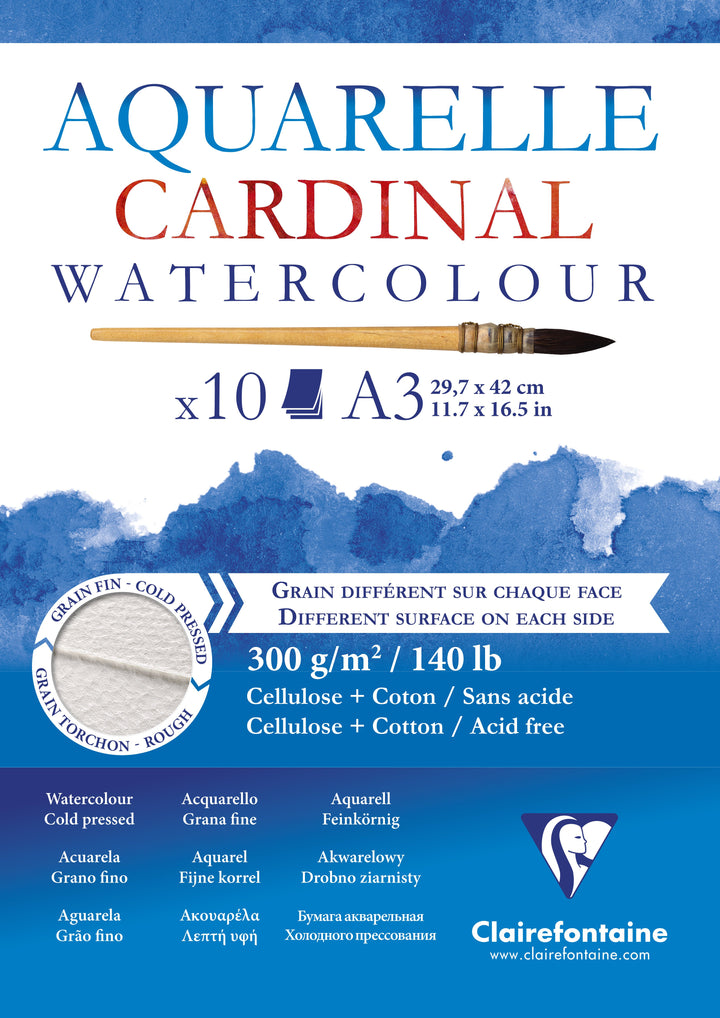 Clairefontaine Fine Art Cardinal Cellulose + Cotton 300g Paper