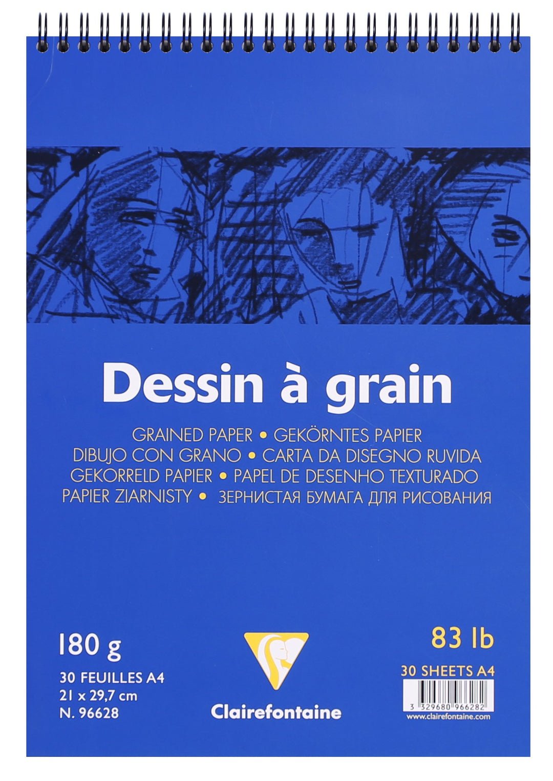 Clairefontaine Fine Art Dessin A Grain 180g Wirebound Pad