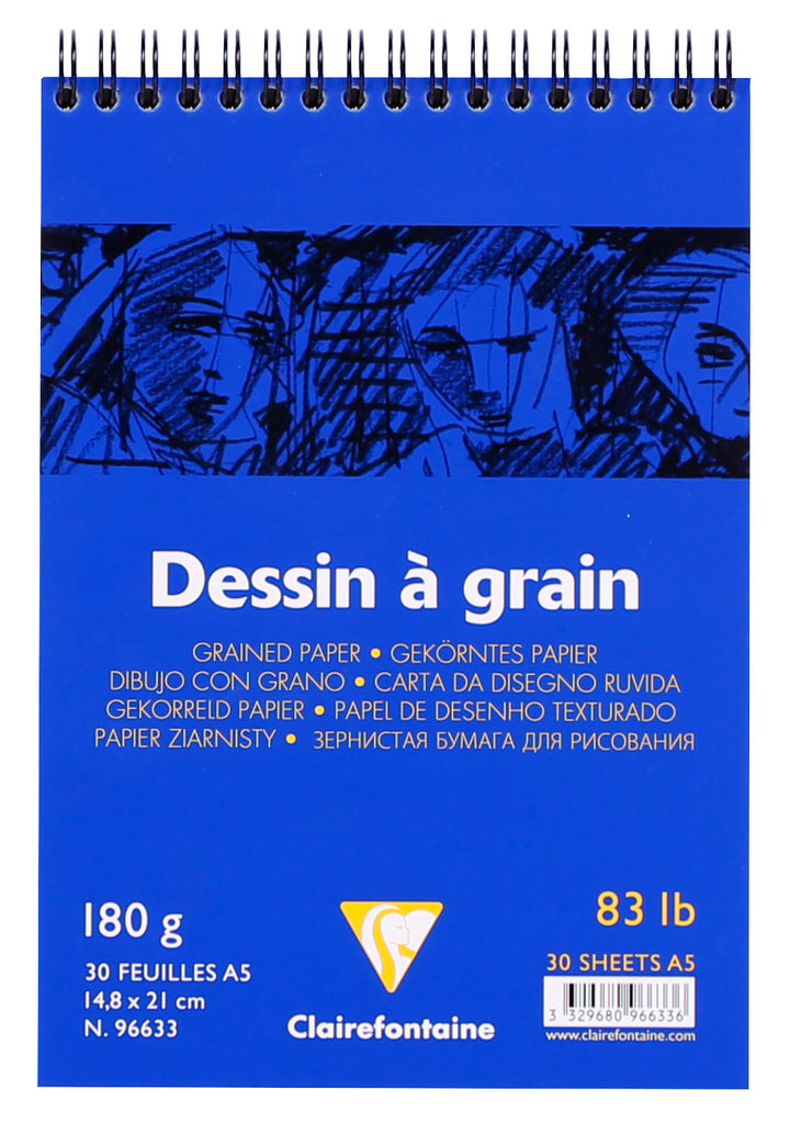 Clairefontaine Fine Art Dessin A Grain 180g Wirebound Pad