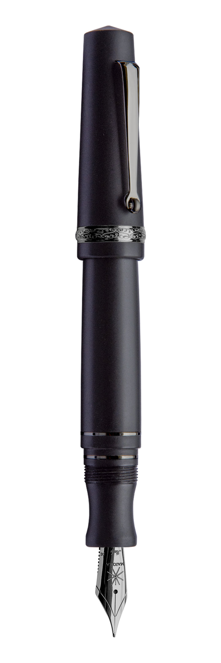 Maiora Aventus Lapillo Black Ruthenium Fountain Pen