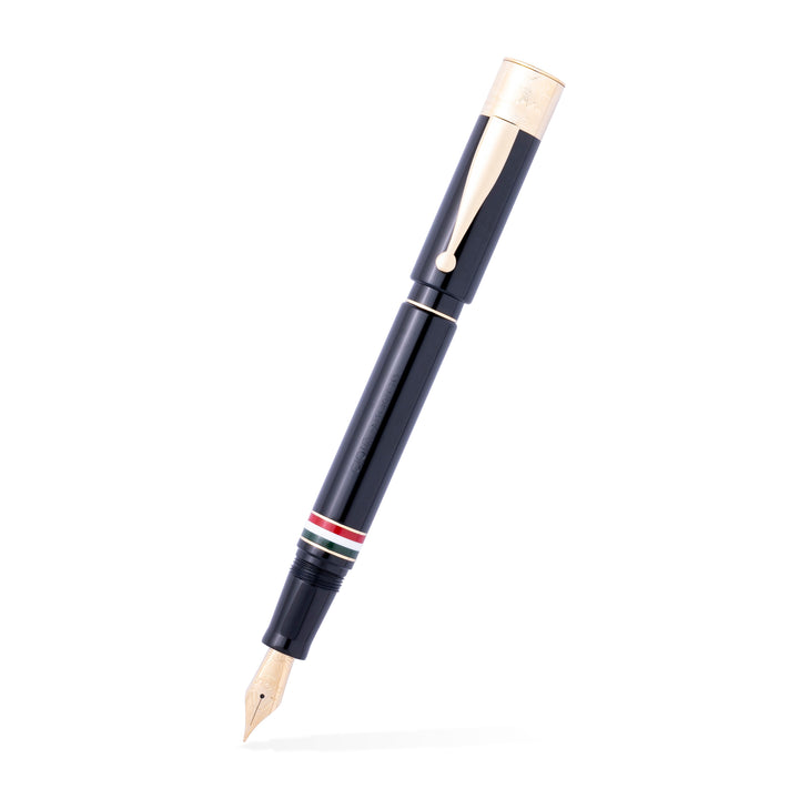 Gioia | Fountain Pen & Rollerball Pen | Partenope Black GT