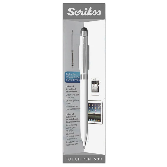 Scrikss | Touch Pen 599 | Ball Pen | White