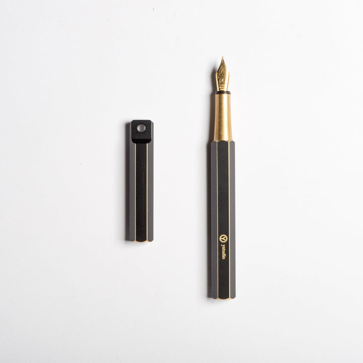 YSTUDIO Classic Revolve Portable Fountain Pen - Brassing Black