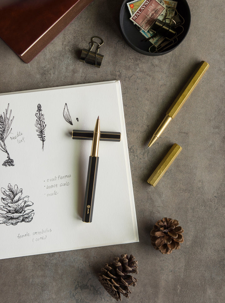 YSTUDIO Classic Revolve Roller Pen - Brass