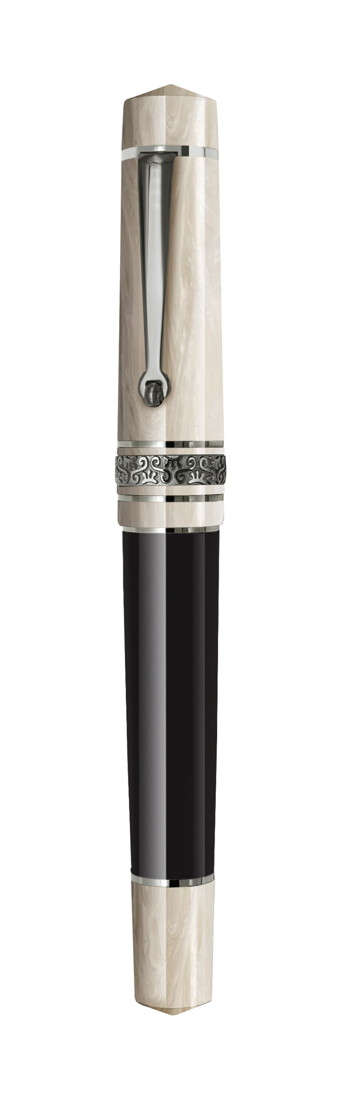 Maiora Mitho Notteluna Ruthenium Fountain Pen with Ink Window