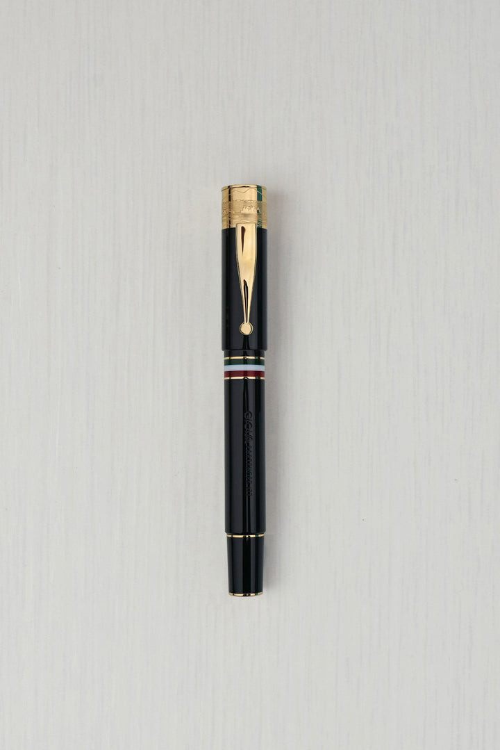 Gioia | Fountain Pen & Rollerball Pen | Partenope Black GT