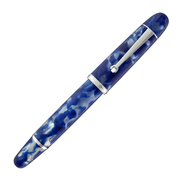 Penlux Koi Fountain Ink Pen | Koi (Blue & White) Body | Piston Filling | Oversize Pen With No. 6 Jowo Nibs