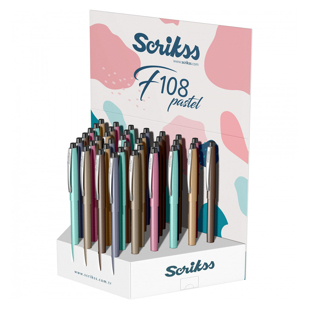 Scrikss | F108 Pastel | Ball Pen | Pink CT