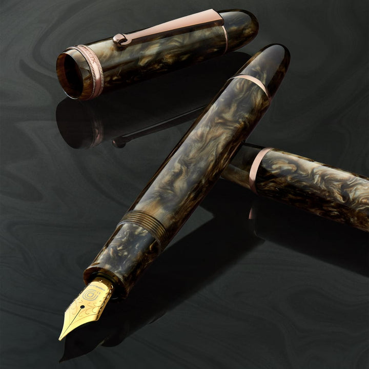 Penlux | Fountain Pen | Grande Brown Wave